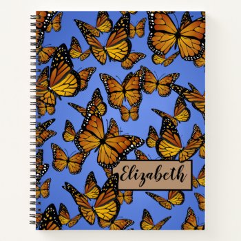 Monarch Butterfly Nature Spiral Notebook by elizme1 at Zazzle