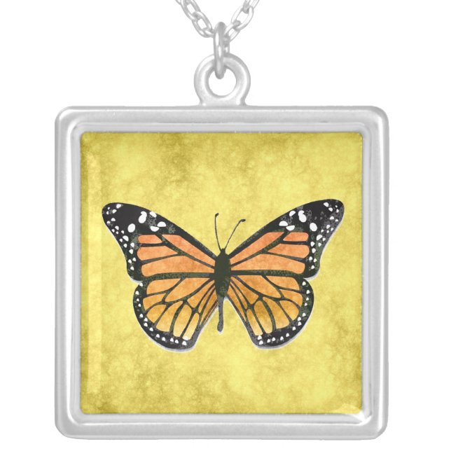 MONARCH BUTTERFLY Necklace (Front)