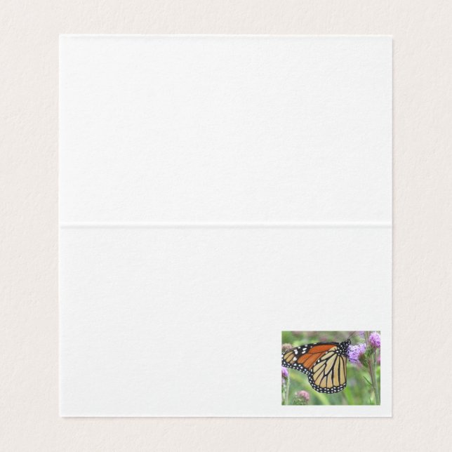 Monarch Butterfly Note Cards (Inside Unfolded)