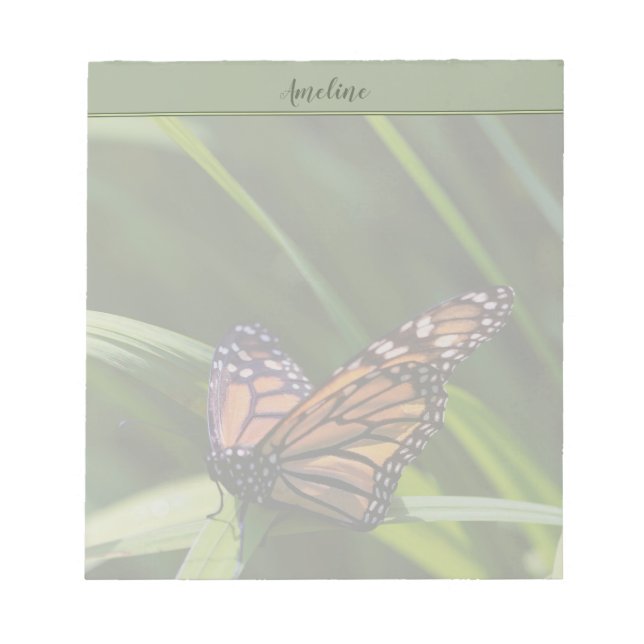 Monarch Butterfly Notepad (Front)