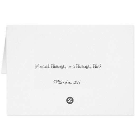 Monarch Butterfly on a Butterfly Bush (Back Horizontal)