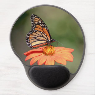 Monarch Butterfly on an orange flower Gel Mouse Pad