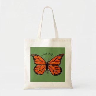 Monarch Butterfly on Budget Tote Bag