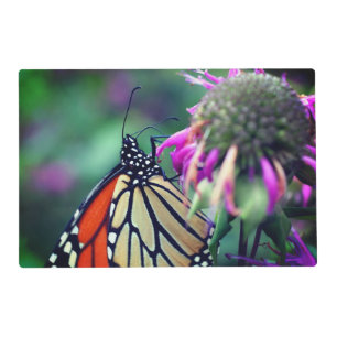 Monarch Butterfly On Flower Close Up Placemat