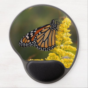 Monarch Butterfly on Goldenrod Gel Mousepad