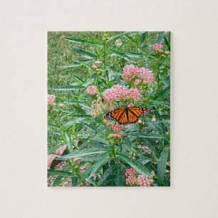 Monarch Butterfly on Milkweed Jigsaw Puzzle