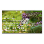 Monarch Butterfly on Purple Butterfly Bush Business Card Magnet