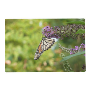 Monarch Butterfly on Purple Butterfly Bush Placemat