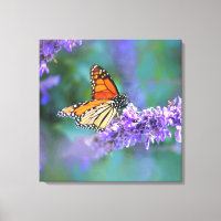 Monarch Butterfly on Purple lilac Flower