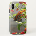Monarch Butterfly on Red Butterfly Bush iPhone X Case