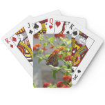 Monarch Butterfly on Red Butterfly Bush Poker Cards