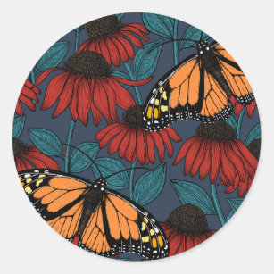 Mountain Monarch Butterfly Sticker