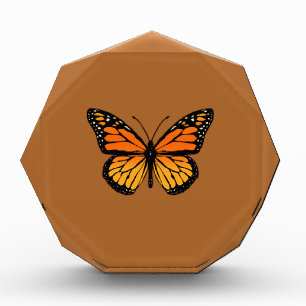 Monarch Butterfly on Sienna Acrylic Award