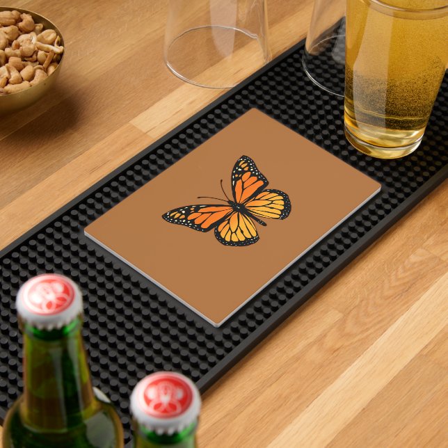Monarch Butterfly on Sienna Bar Mat (Insitu (Bar 2))