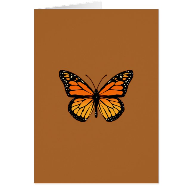 Monarch Butterfly on Sienna Cards (Front)
