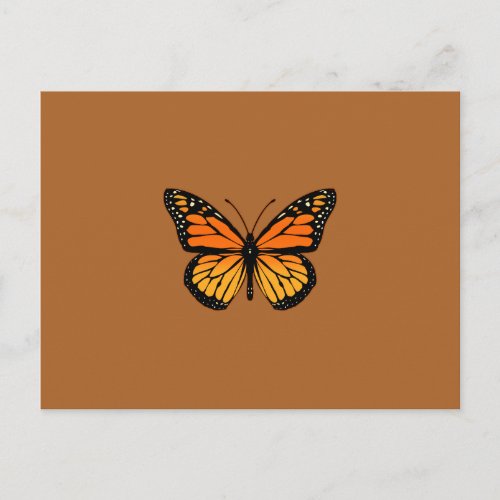 Monarch Butterfly on Sienna Postcard