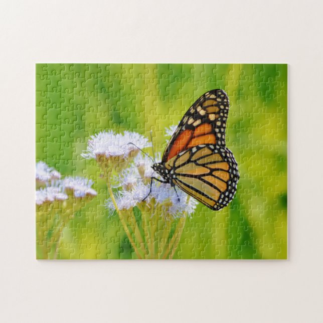 Monarch Butterfly on Wildflowers Art Puzzle (Horizontal)