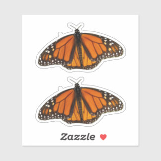 Monarch Butterfly Open Wings Sticker