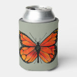 Monarch Butterfly Orange Can Cooler at Zazzle