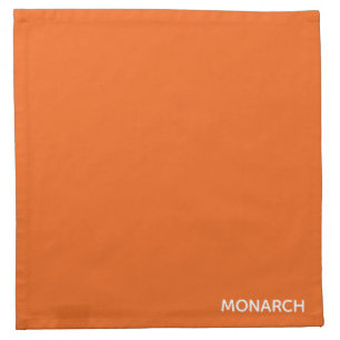 Monarch butterfly orange color name cloth napkin