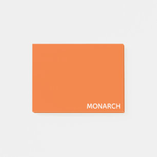 Monarch butterfly orange color name post-it notes