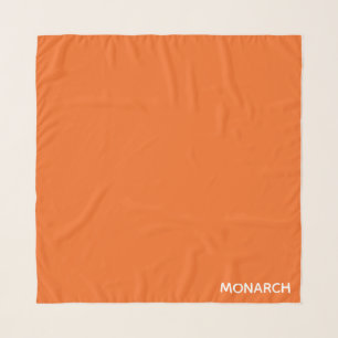 Monarch butterfly orange color name scarf