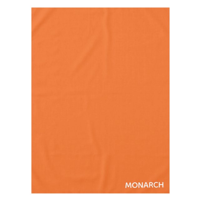 Monarch butterfly orange color name tablecloth (Front)