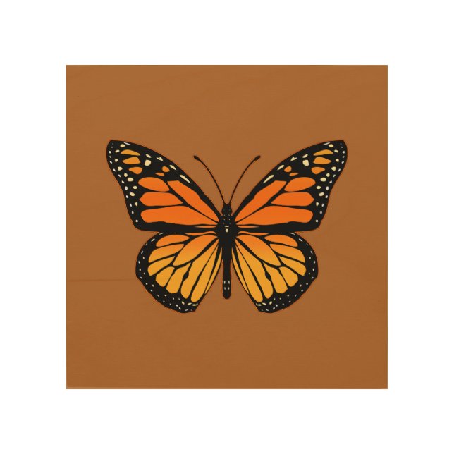 Monarch Butterfly Original Wood Wall Art (Front)
