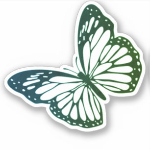 Monarch Butterfly Outline silhouette Sticker