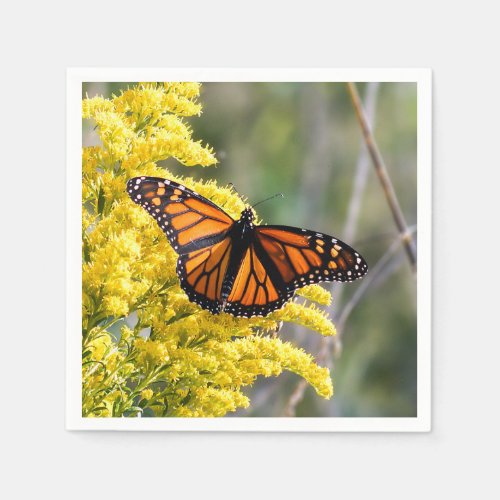 Monarch Butterfly Paper Napkin