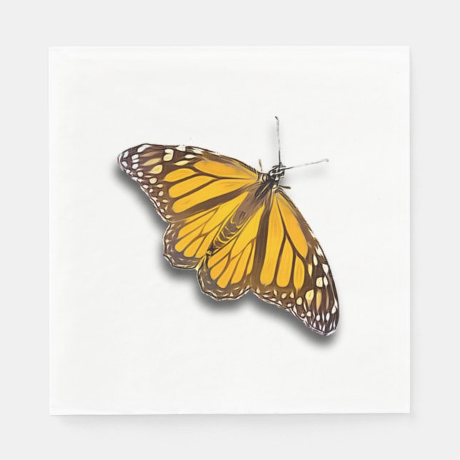 MONARCH BUTTERFLY PAPER NAPKINS (Front)