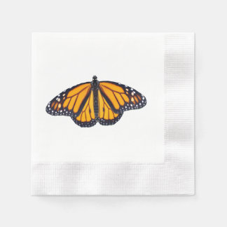 Monarch butterfly paper napkins