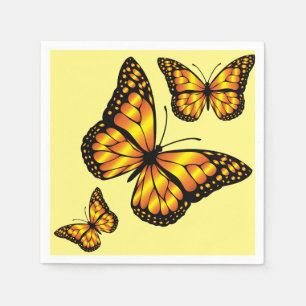 MONARCH BUTTERFLY PAPER NAPKINS