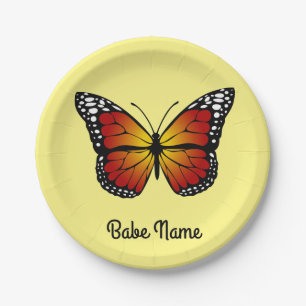 Monarch Butterfly Paper Plates