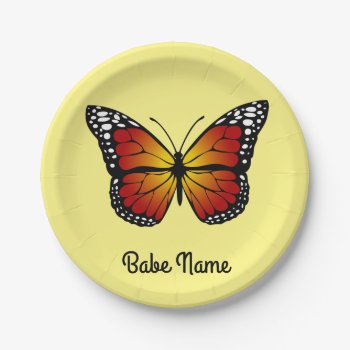 Monarch Butterfly Paper Plates by ALL4K1DS at Zazzle