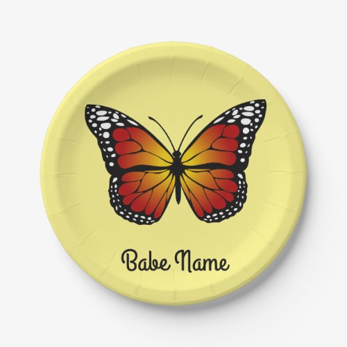 Monarch Butterfly Paper Plates