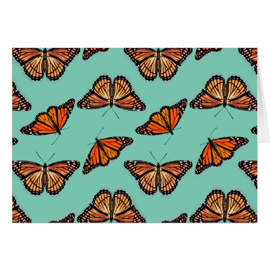 Monarch Butterfly Pattern Cards (Front Horizontal)