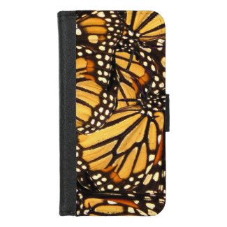 Monarch Butterfly Pattern iPhone 8/7 Wallet Case