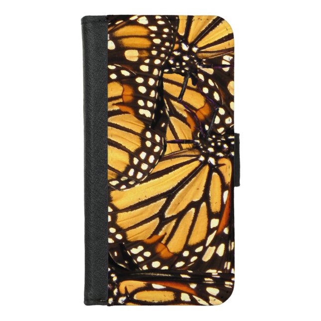 Monarch Butterfly Pattern iPhone 8/7 Wallet Case (Front)