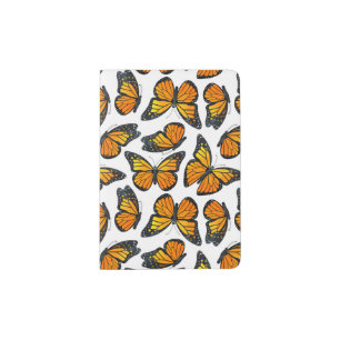 Monarch Butterfly Pattern Passport Holder