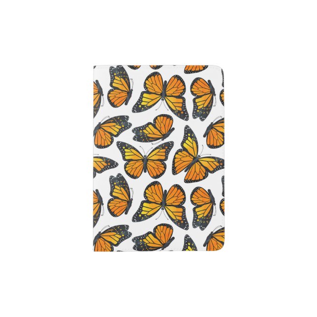 Monarch Butterfly Pattern Passport Holder (Front)