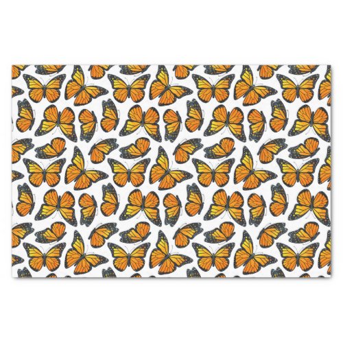 Monarch Butterfly Pattern Tissue Paper