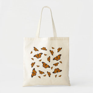 Monarch butterfly pattern  tote bag