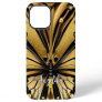Monarch Butterfly Personalized Name Gold and Black iPhone 12 Pro Max Case