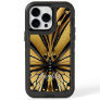 Monarch Butterfly Personalized Name Gold and Black OtterBox iPhone 14 Pro Max Case