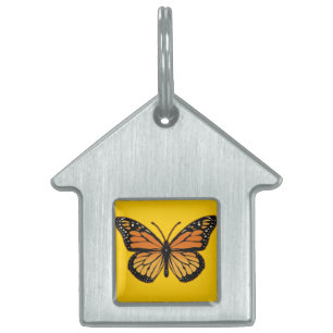Monarch Butterfly Pet ID Tag