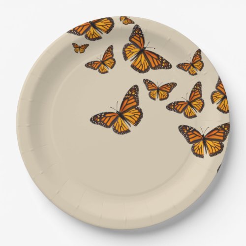 Monarch Butterfly Picnic Party Paper Plates