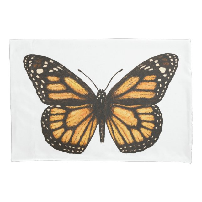 Monarch butterfly pillow case (Front)