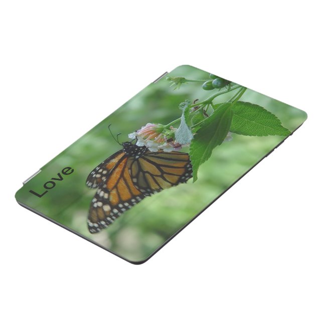 Monarch Butterfly Pink Floral iPad Pro Cover (Side)
