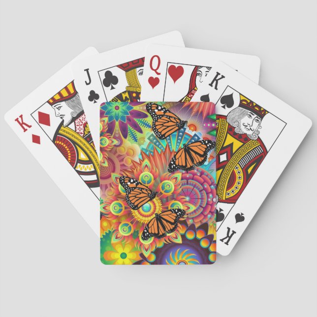 monarch Butterfly Poker Cards (Back)